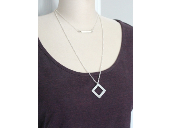 long personalized family necklace