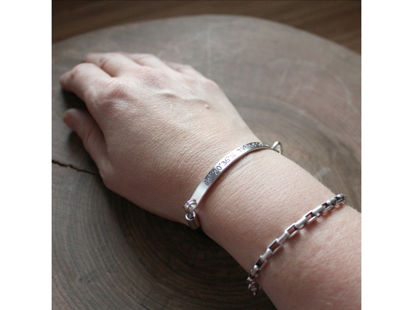 woman's personalized jewelry