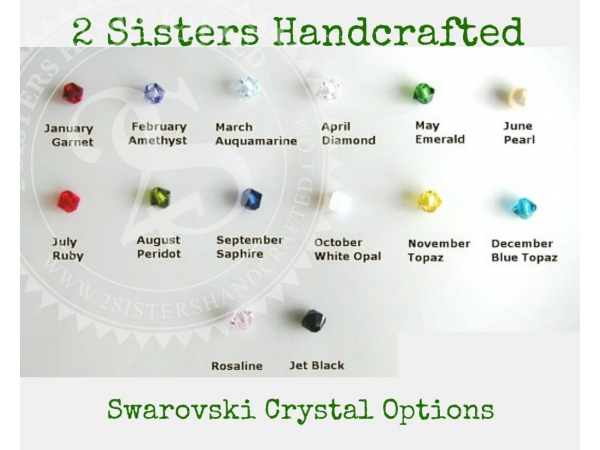 Swarovski crystal birthstone ckoice