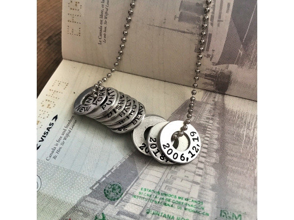 city and date necklace
