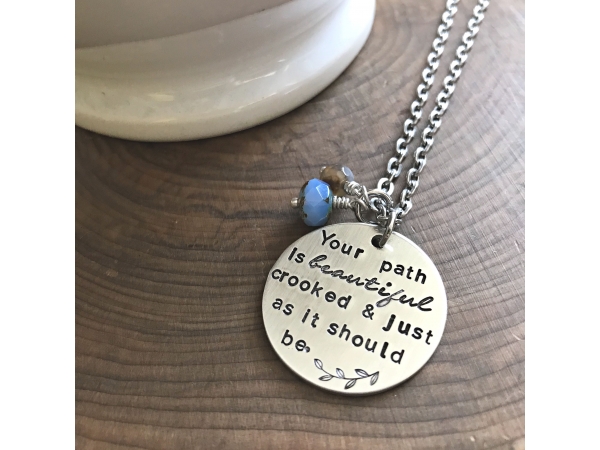 your path is beautiful necklace