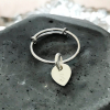 personalized silver initial ring