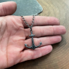 men's anchor necklace