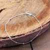silver chain anklet