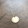 personalized round pendant necklace