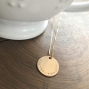 personalized gold fill coin necklace