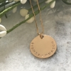 Unisex personalized coin necklace