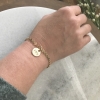engraved gold bracelet