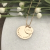 mens personalized gold necklace