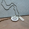 personalized compass necklace