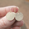 gold coin earrings