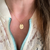 gold birth month necklace