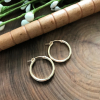 gold hoop earrings