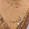 gold heart bracelet