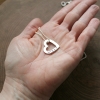 silver heart necklace