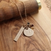 Gold Hand Stamped Necklace
