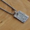 hand stamped men's necklace