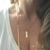 Gold fill layering necklace
