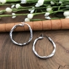 silver hoop earrings