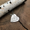 hand stamped inspirational quote necklace