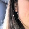 big silver hoop earrings