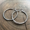large silver hoops