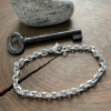 women's thick silver chain