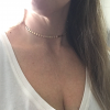gold coin chain chocker necklace