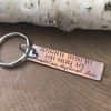 motivational woman's quote keychain