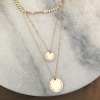 personalized gold layering necklace