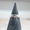 organic custom silver ring