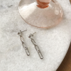 sterling silver chain earrings