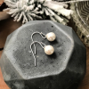 silver and pearl earrings