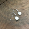 silver and pearl earrings