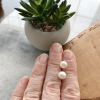 large pearl stud earrings