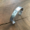 men's custom message cuff