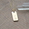 personalized dainty gold necklace