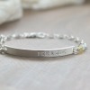 Personalized skinny bar bracelet