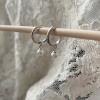 pearl hoop earrings
