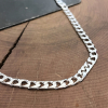 masculine silver large link chain