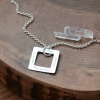 4 names on square washer necklace