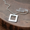 4 names on square washer necklace