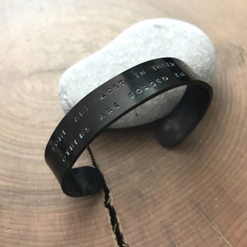 Men's black cuff