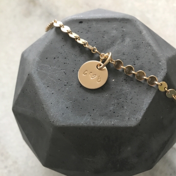 personalized gold bracelet