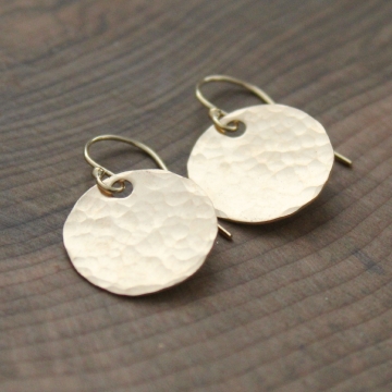 gold dangle earrings