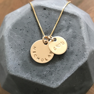 personalized gold necklace