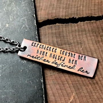 strength quote necklace
