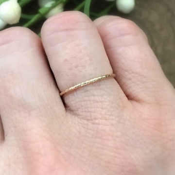 gold stacking ring