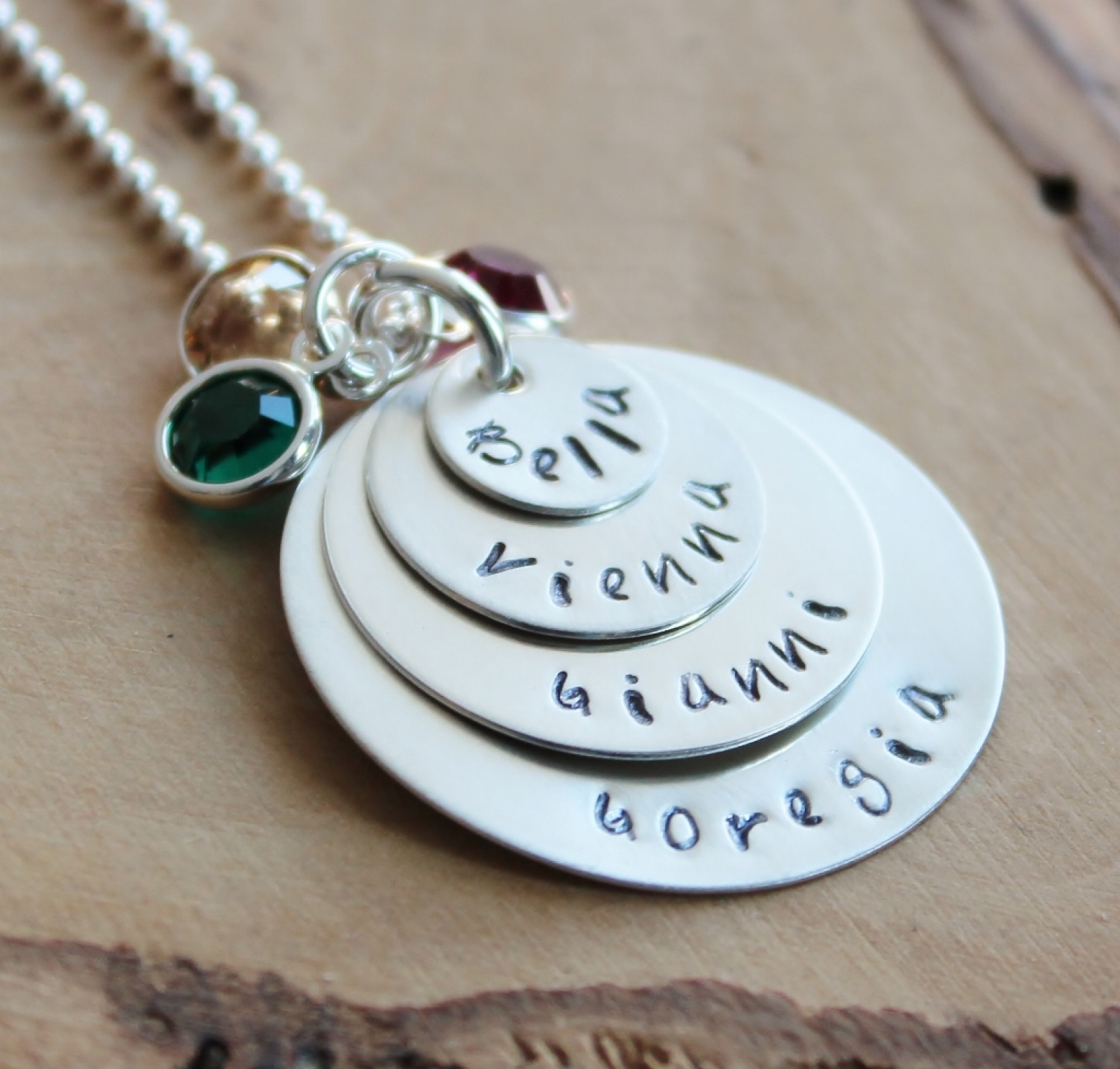 Personalized outlet family necklace