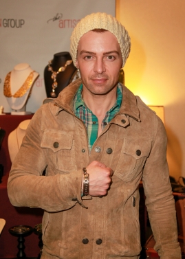 Joseph Lawrence Wearing 2 Sisters Handcrafted Unisex BE Something Collection Bracelet